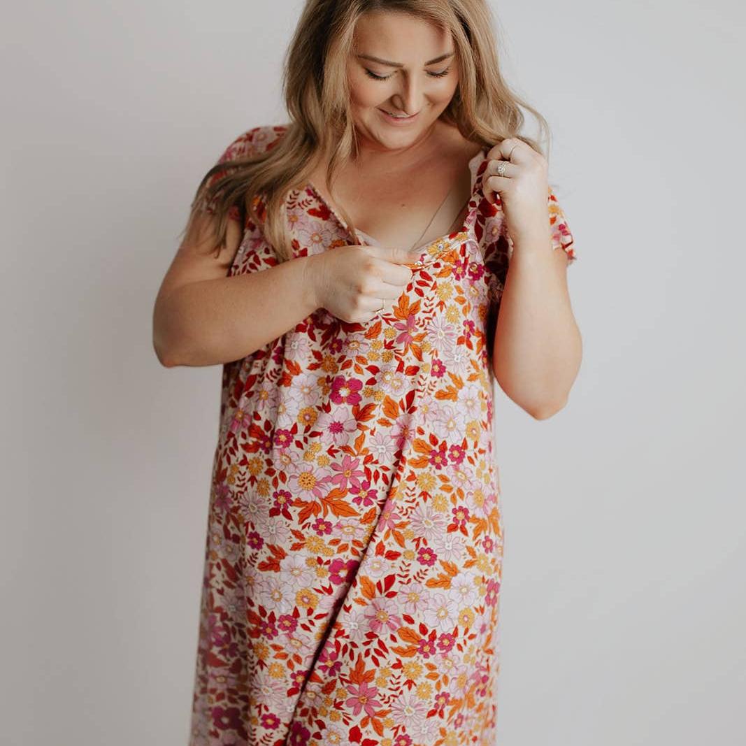 Maternity Mommy Labor and Delivery/ Nursing Gown