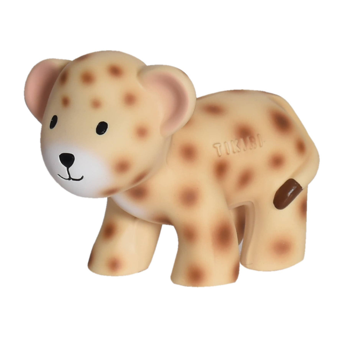 Leopard Natural  Rubber Teether Rattle &amp; Bath Toy