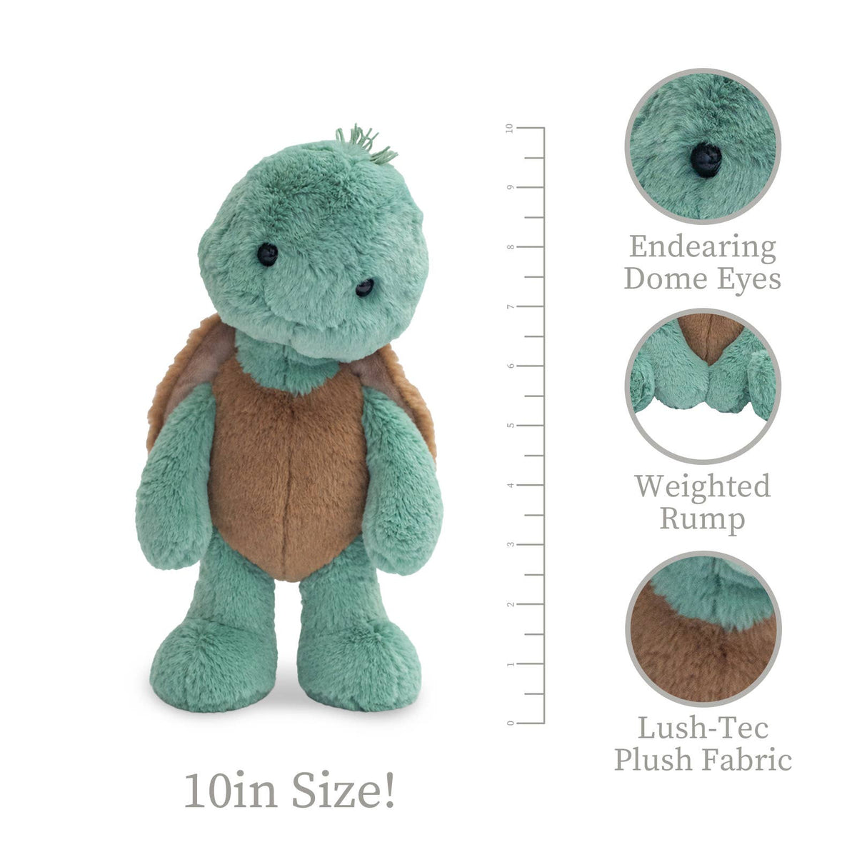 Toddy Turtle 10" Plush Stuffed Animal