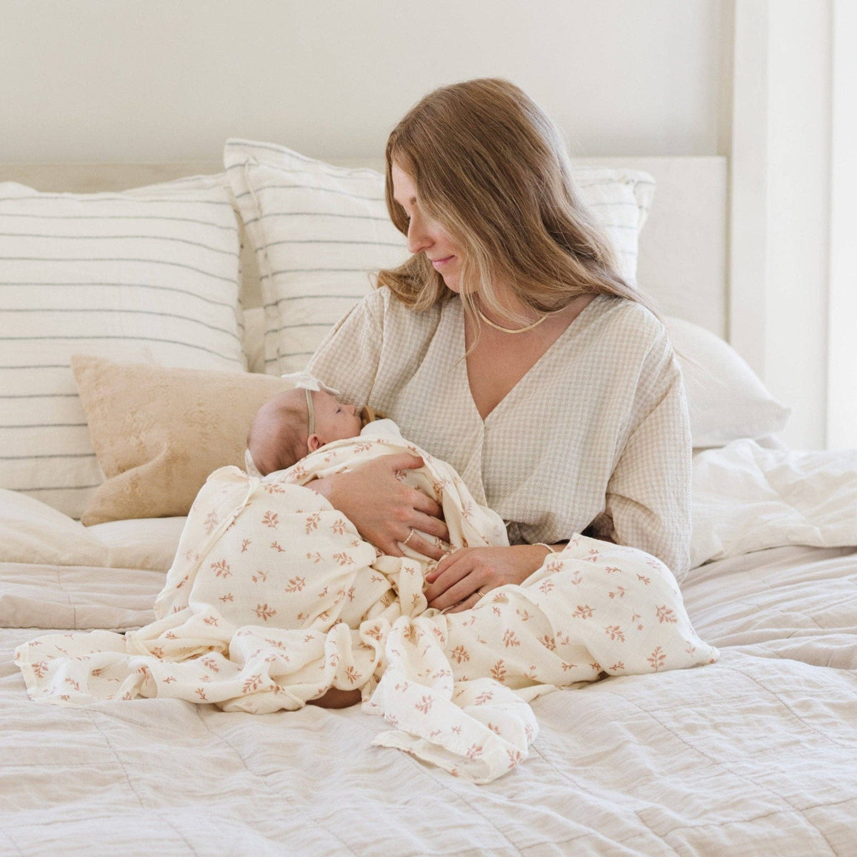 Bamboo Muslin Rayon Swaddle - Baby Dill