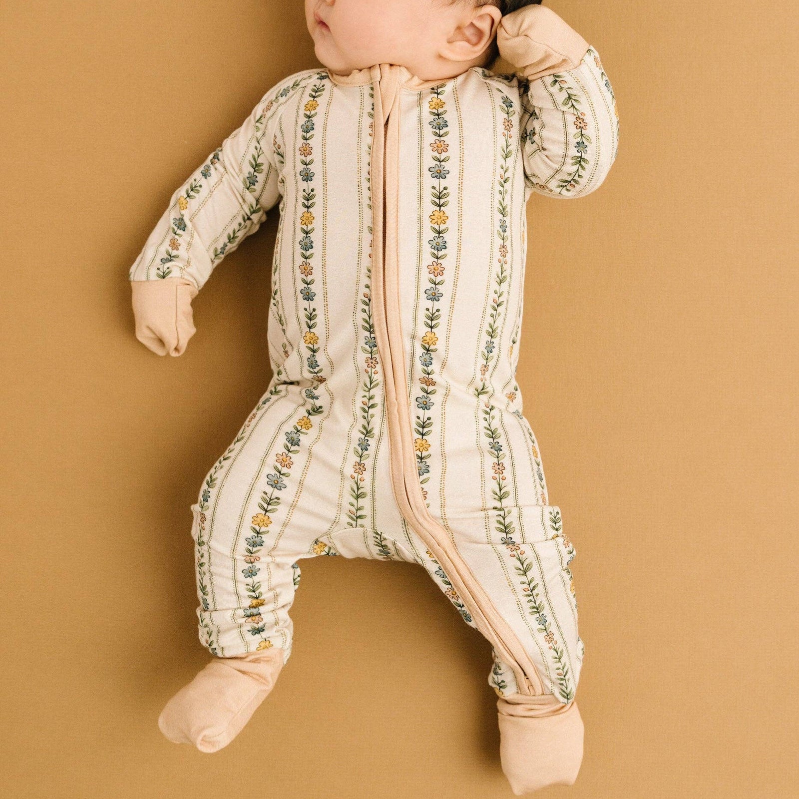 Little One Shop - Dainty Daisy Bamboo Sleeper - Baby Dill
