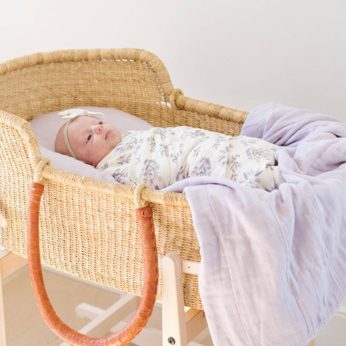Bamboo Muslin Rayon Swaddle - Baby Dill