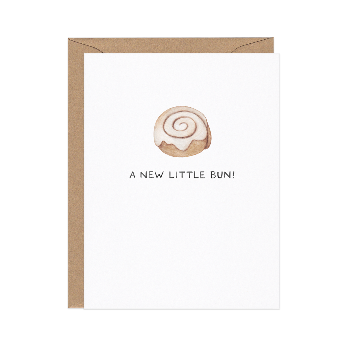 Amy Zhang - A New Little Bun — Cinnamon Roll New Parents / New Baby Card - Baby Dill