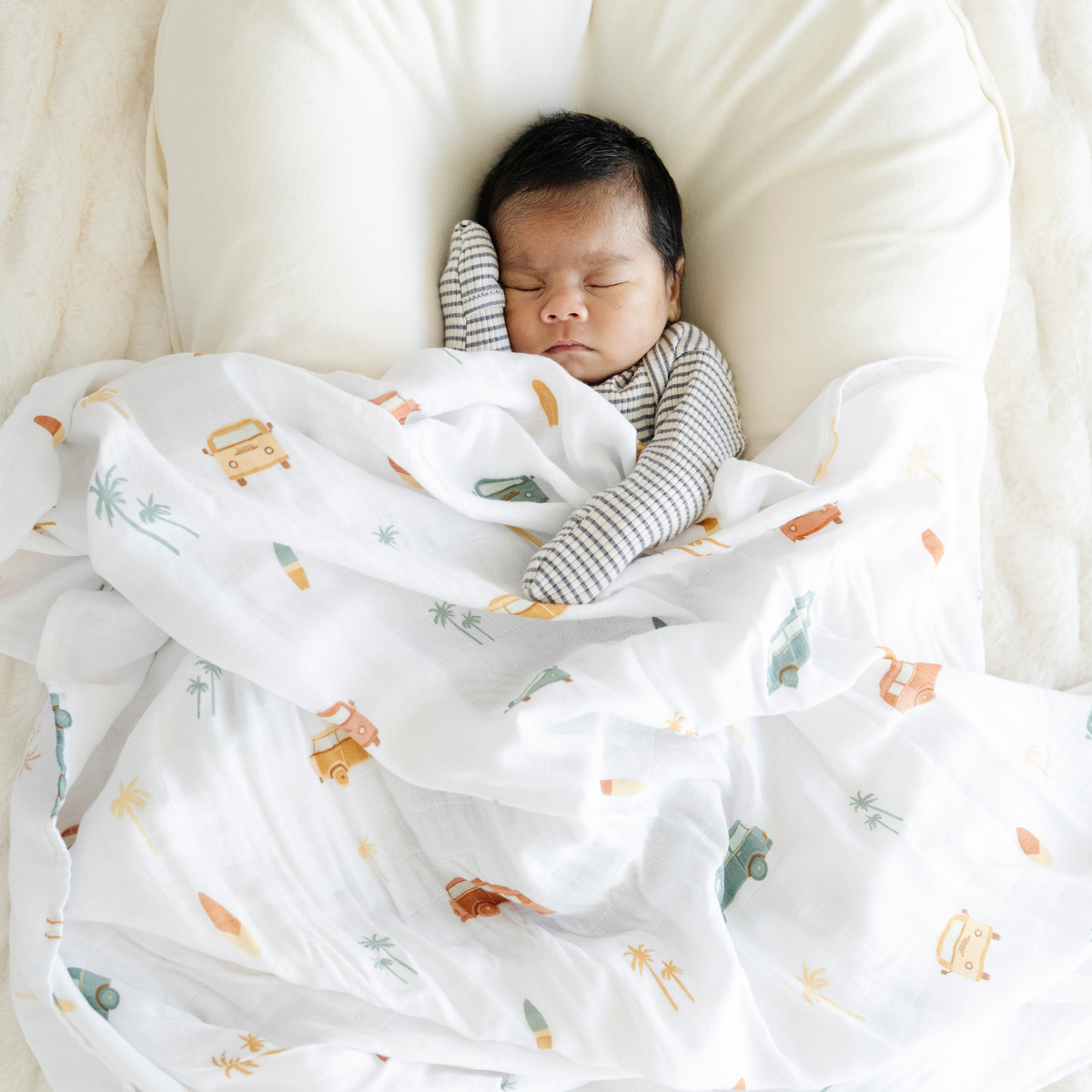 Bamboo Muslin Rayon Swaddle - Baby Dill