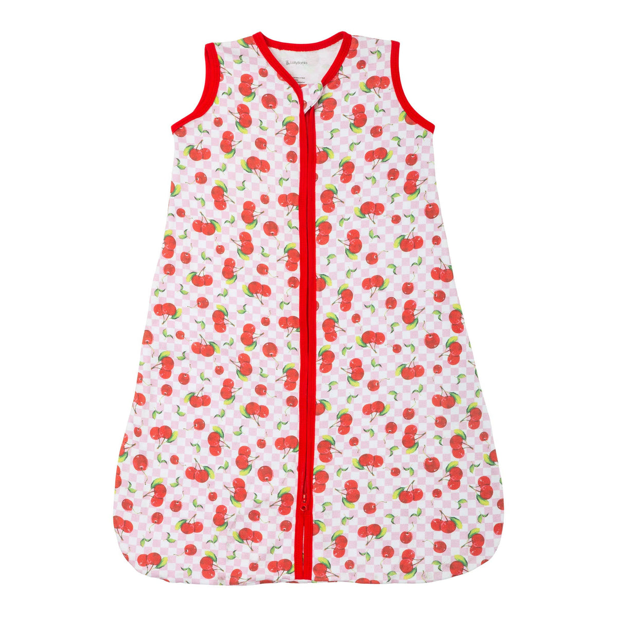 LollyBanks - Organic Cotton Sleep Sack 0.5 TOG Cherry On Top - Baby Dill