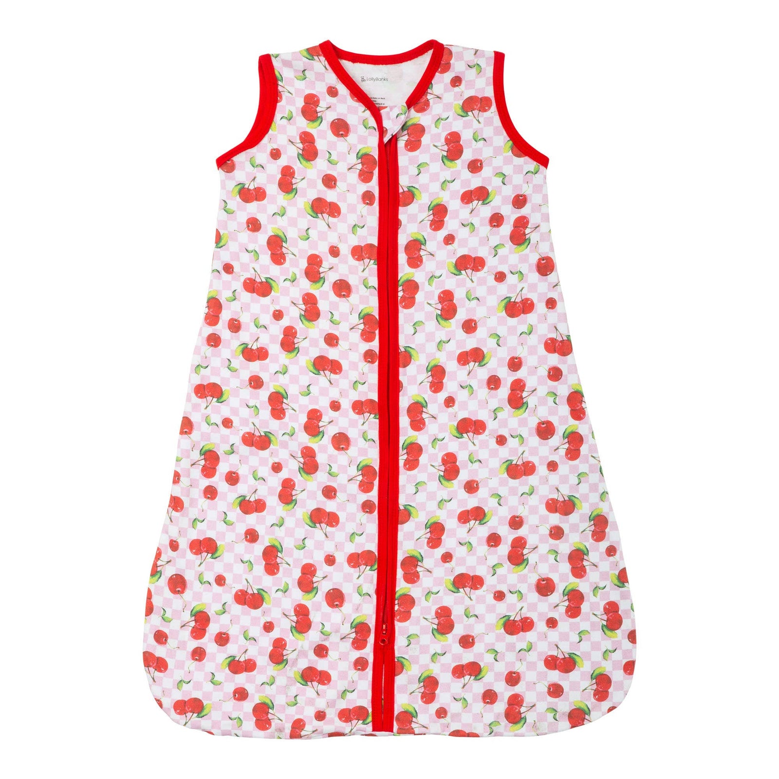 LollyBanks - Organic Cotton Sleep Sack 0.5 TOG Cherry On Top - Baby Dill