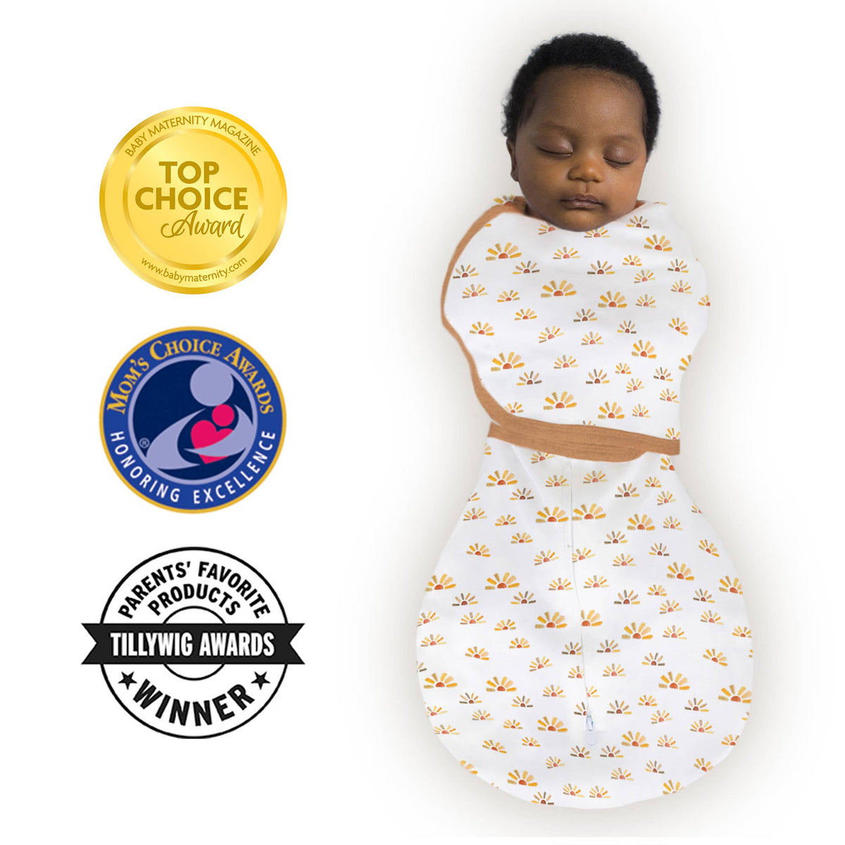 Omni Swaddle Sack, Sunny Days Watercolor, Newborn 0-3 Mo