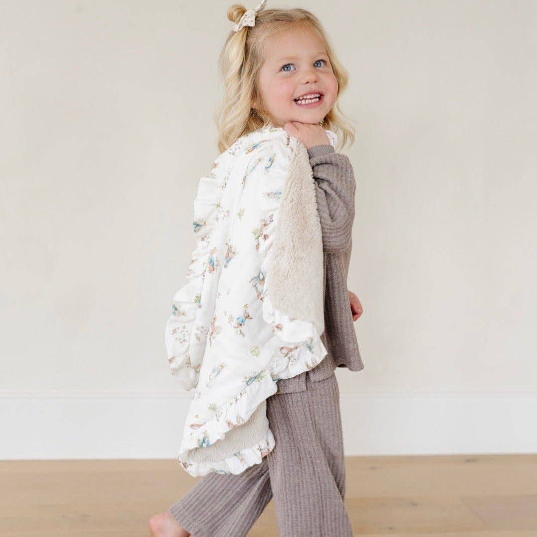 PETER RABBIT™ BAMBOO RAYON MUSLIN/LUSH MINI BLANKETS - Baby Dill