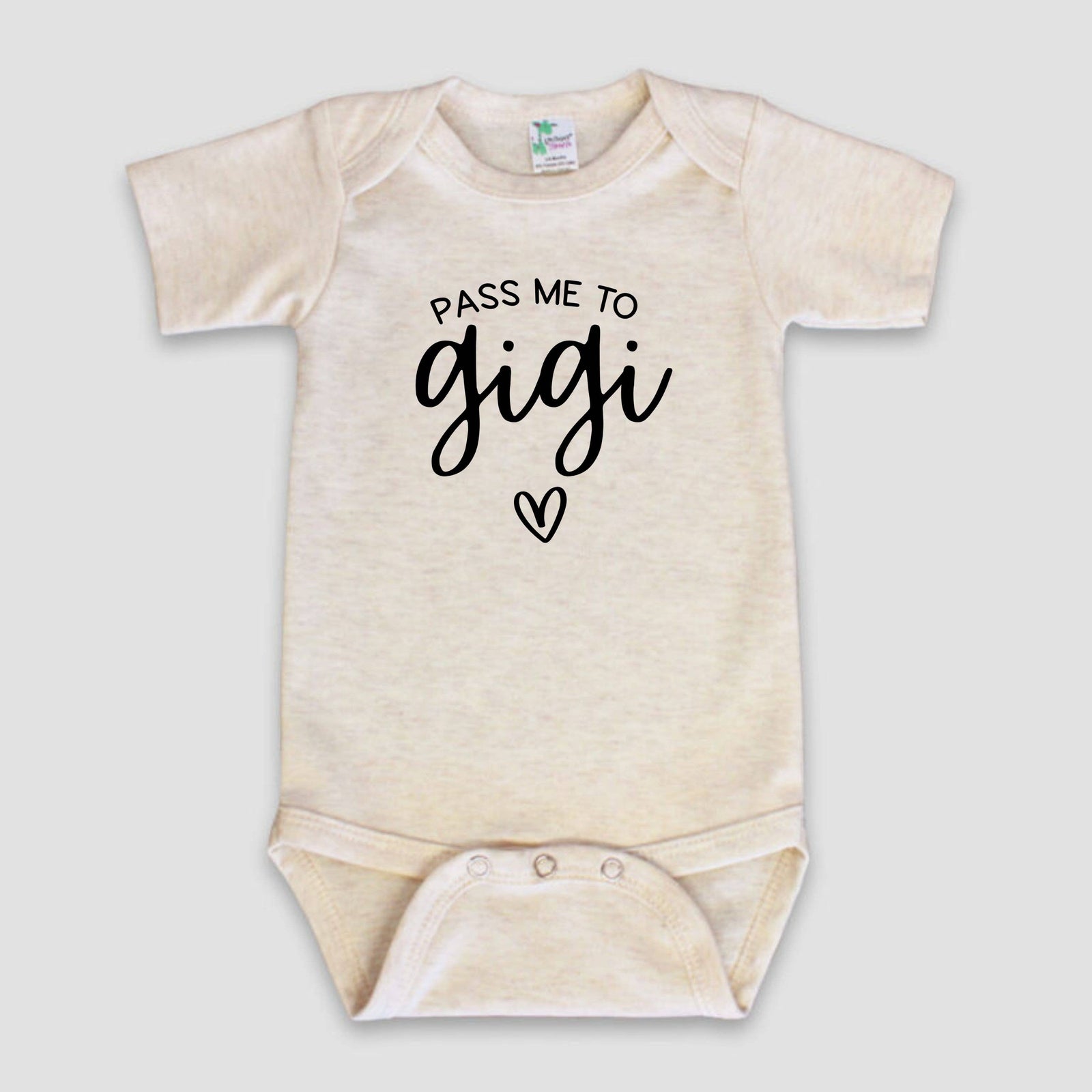 Pass Me to Gigi Onesie Bodysuit - Baby Dill
