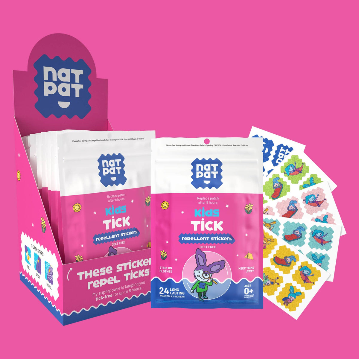 NATPAT - NATPAT Tick Repellent Stickers: Bug Patch, Safe for Kids - Baby Dill