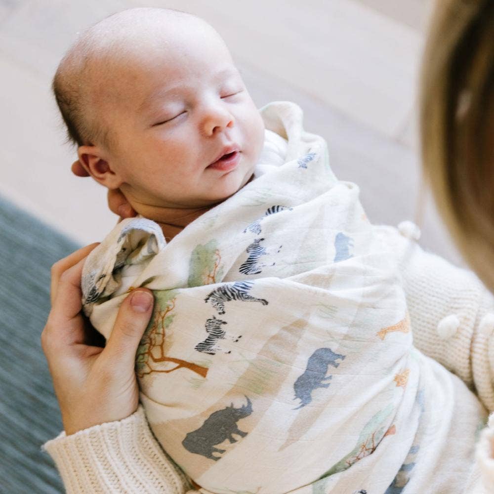 Bamboo Muslin Rayon Swaddle - Baby Dill