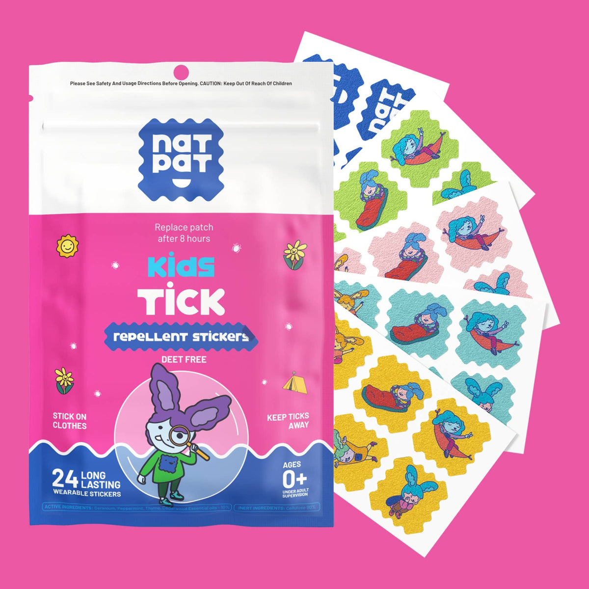 NATPAT - NATPAT Tick Repellent Stickers: Bug Patch, Safe for Kids - Baby Dill