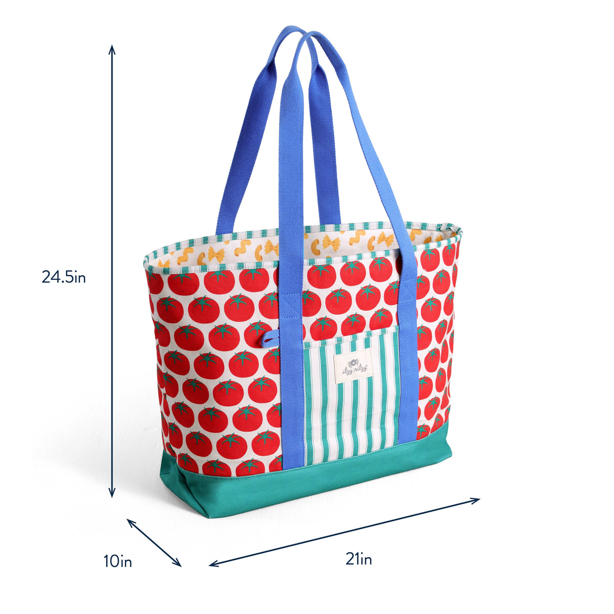 Itzy Ritzy - Itzy Explorer™ Canvas Tote Bag - Baby Dill