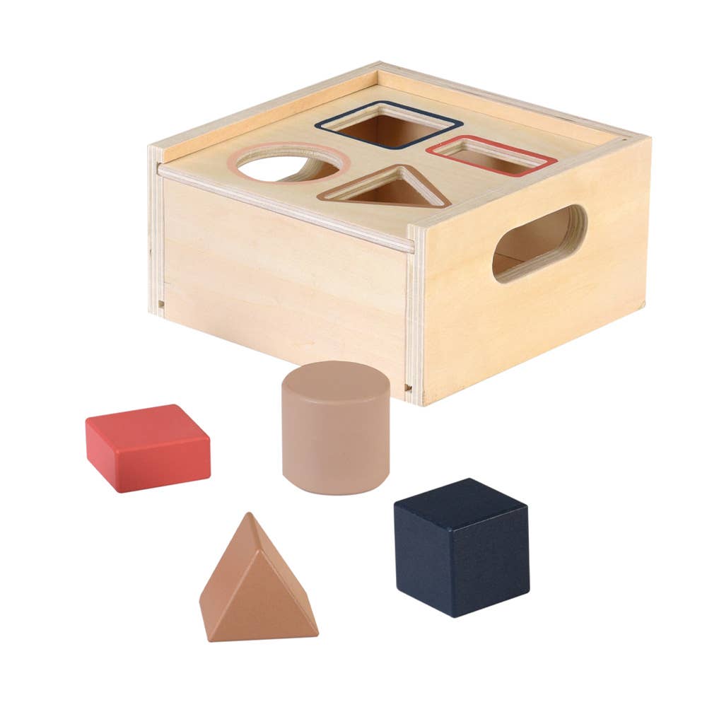 Wooden Blocks Cube Shape Box