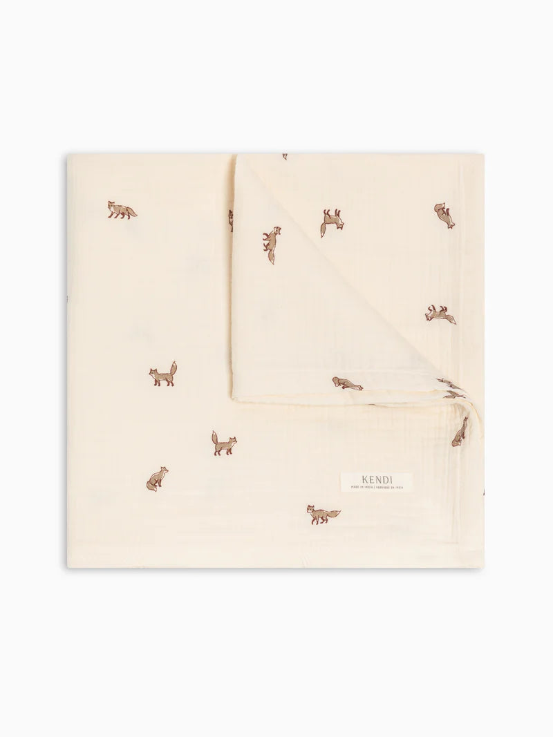 Organic Cotton Muslin Swaddle Blanket