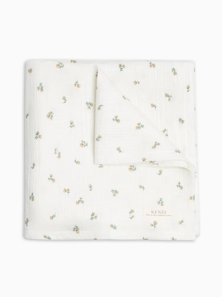 Organic Cotton Muslin Swaddle Blanket