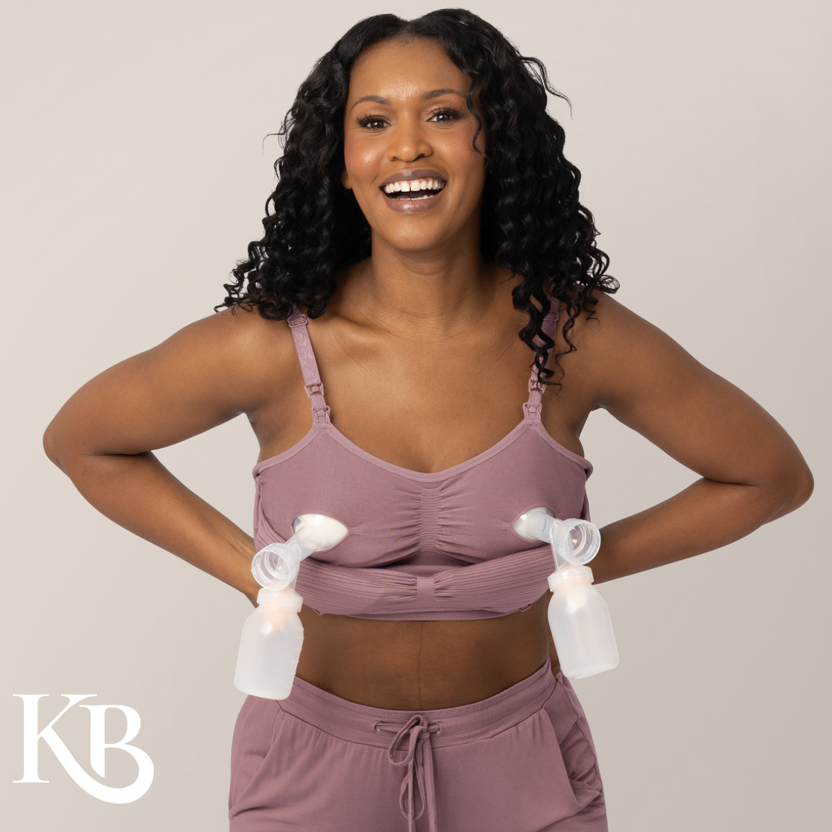 Sublime® Hands-Free Pumping & Nursing Bra - Baby Dill