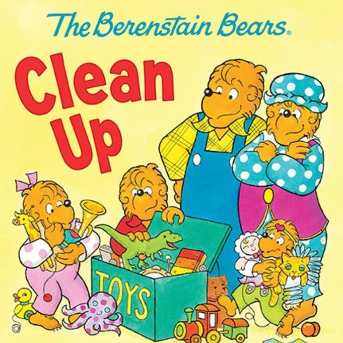 The Berenstain Bears Clean Up Board Book