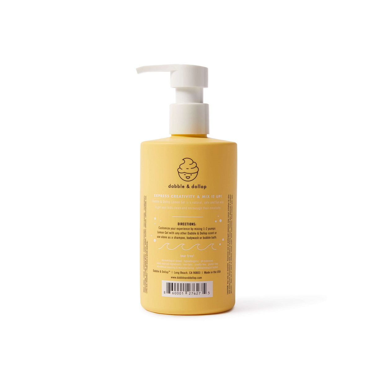 Dabble & Dollop® - Tear-Free Shampoo, Body Wash, & Bubbles - Lemon - Baby Dill
