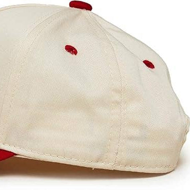Snacks for Dinner Toddler Hat- Red/Beige