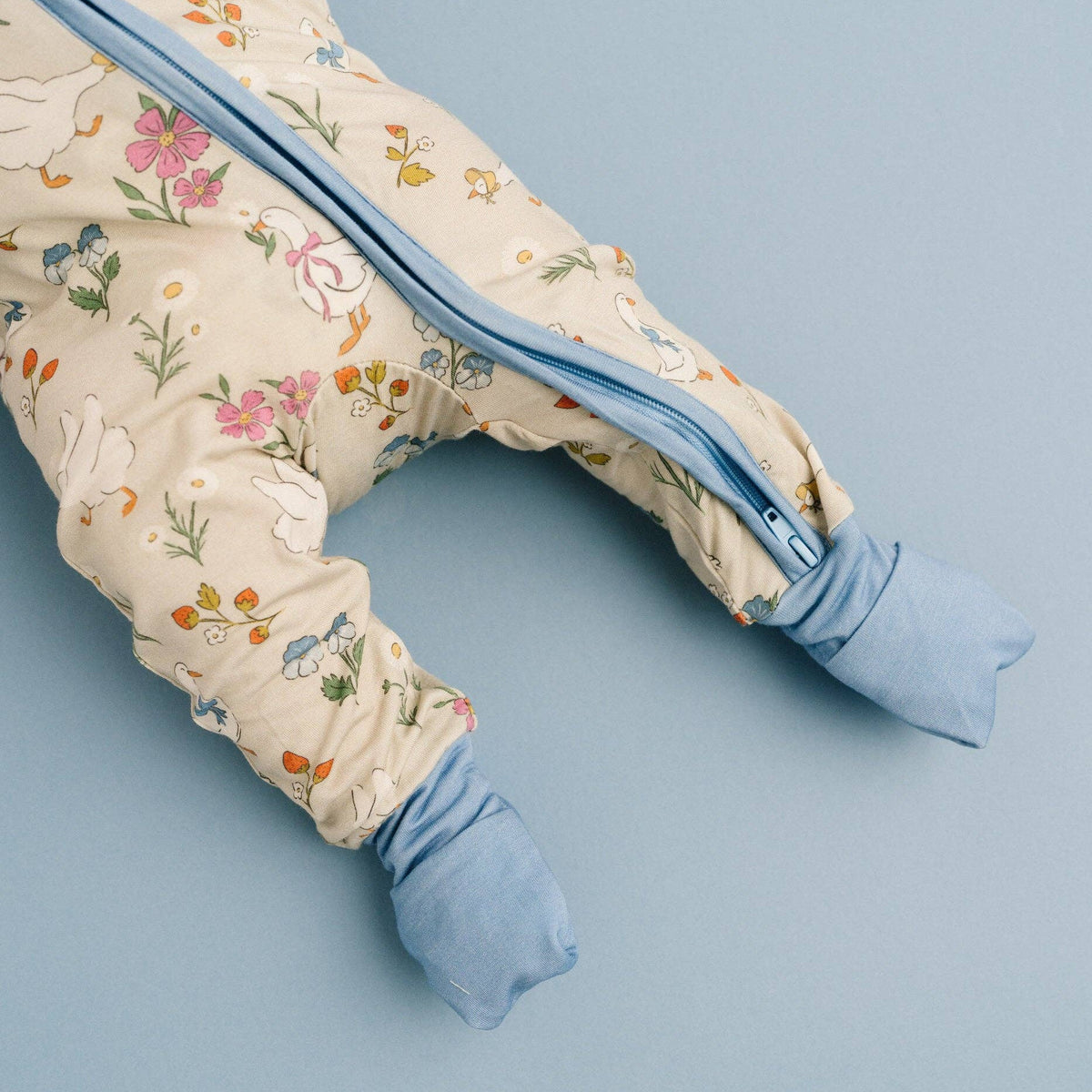 Little One Shop - Garden Goose Bamboo Sleeper - Baby Dill