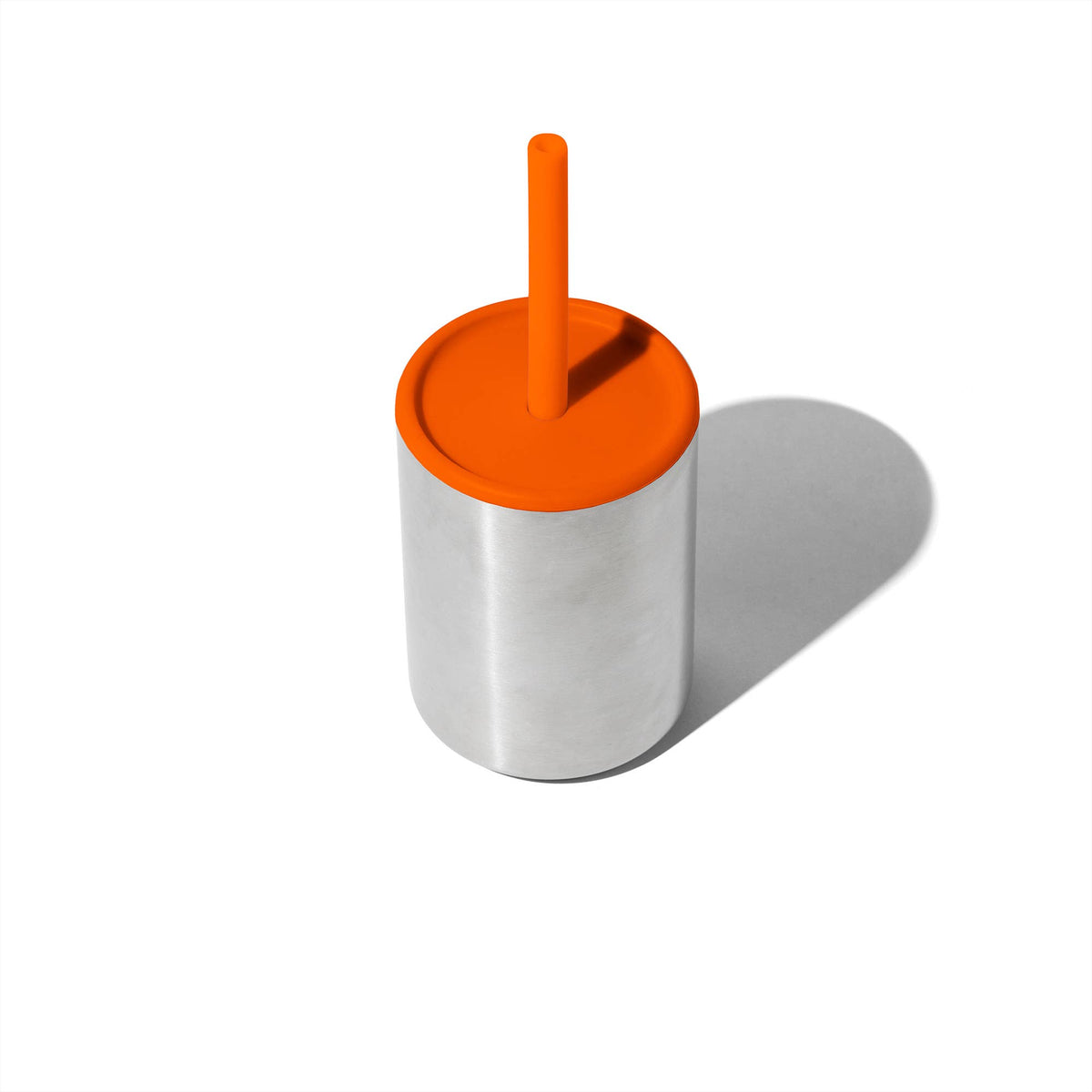 8 oz. Stainless Steel Baby Cup Silicone Straw &amp; Lid