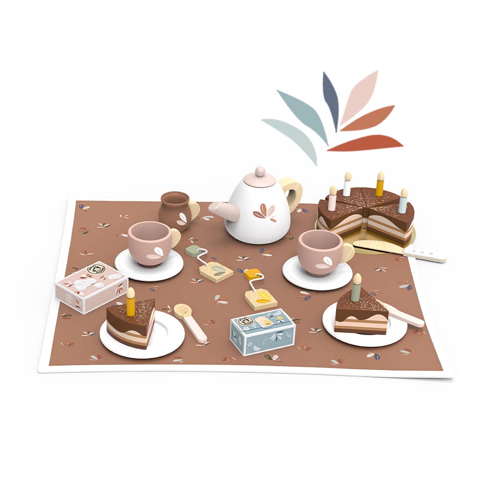 Wood Birthday Tea Set - Baby Dill