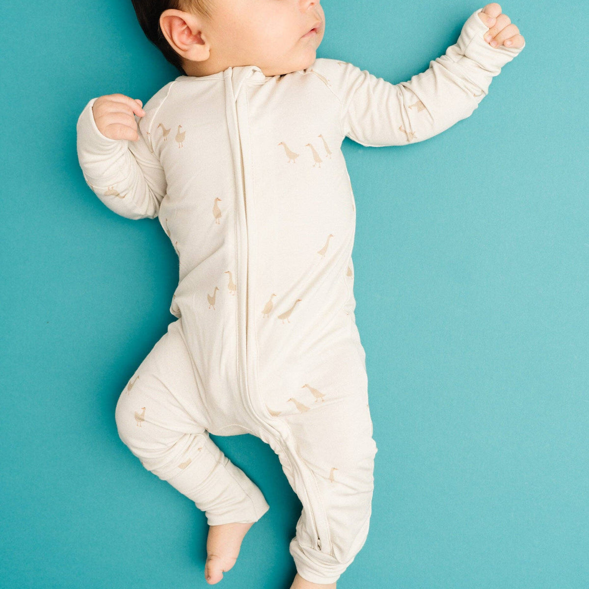 Silly Goose Bamboo Sleeper - Baby Dill