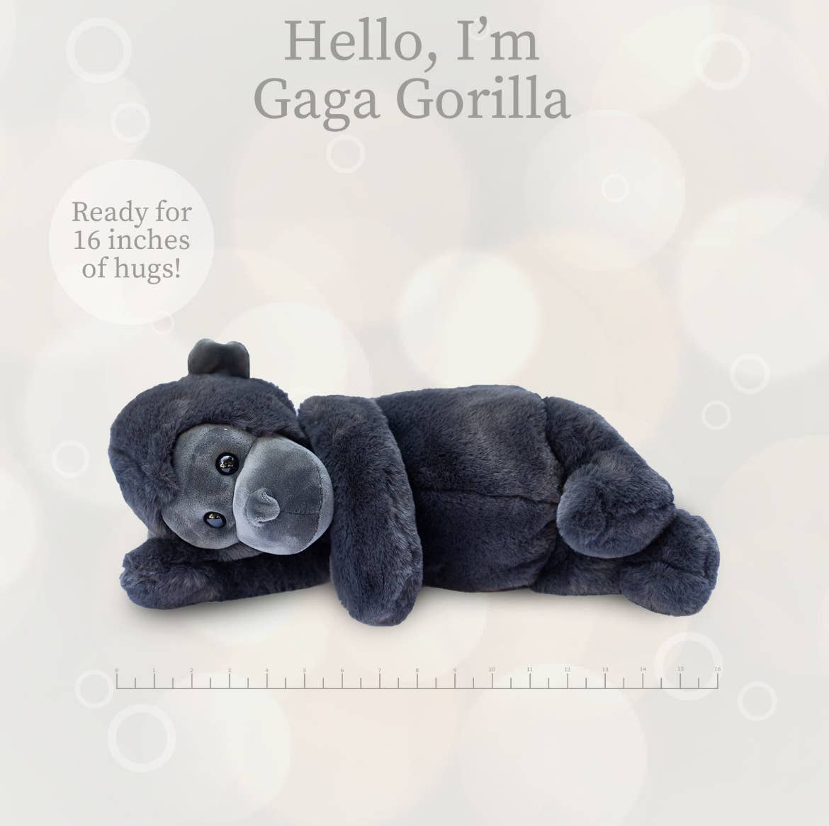 Gaga Gorilla Plush Stuffie - Baby Dill