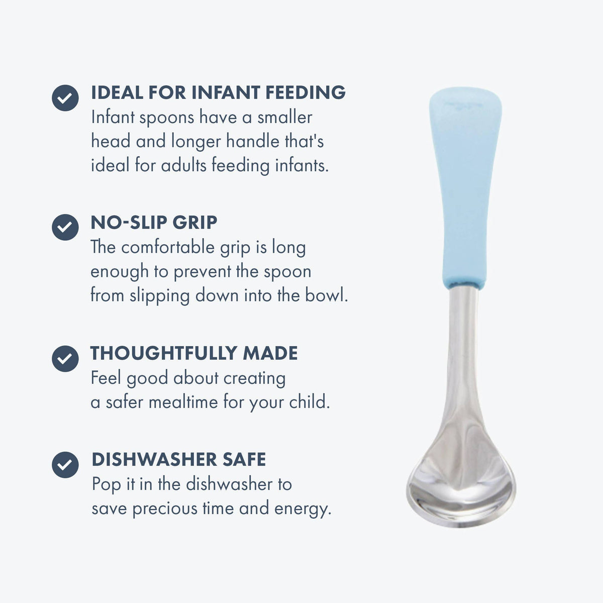 Avanchy - Avanchy Stainless Steel Infant Spoons 2. (Younger Babies)