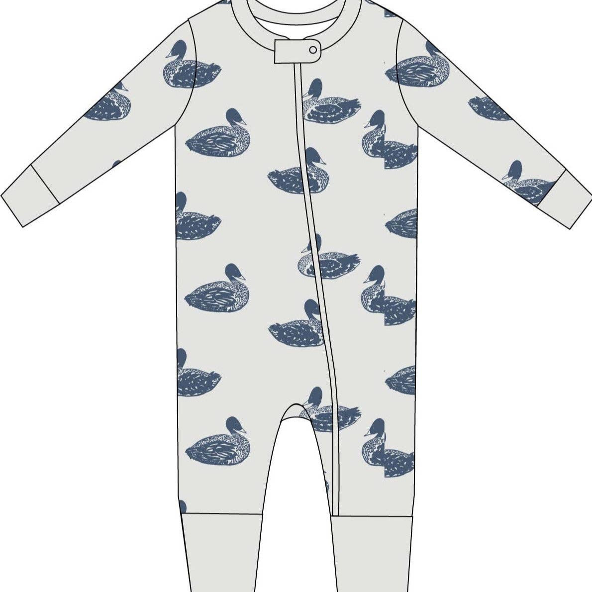 Zip Sleeper - Duck | Denim - Baby Dill