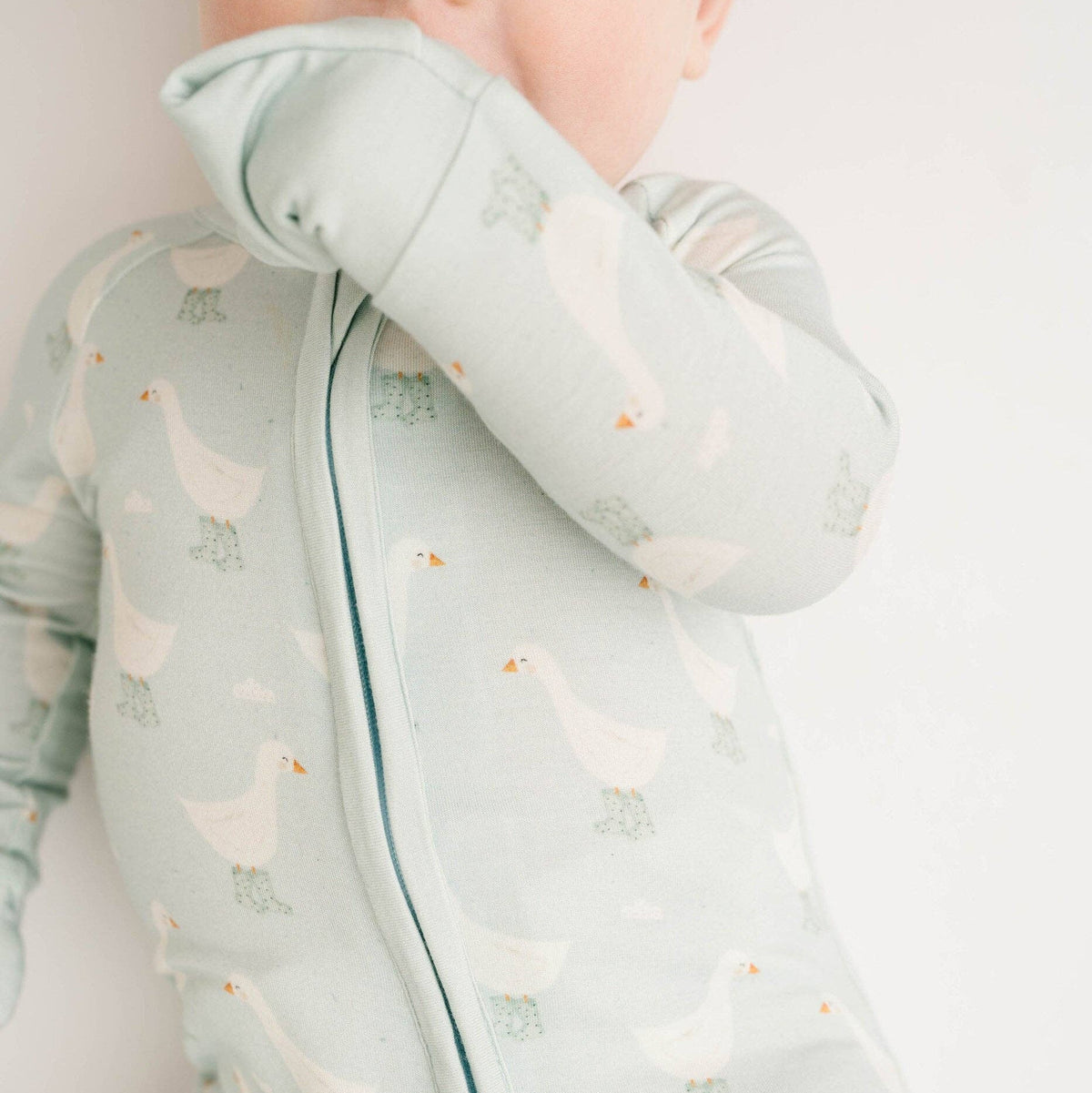 Splash Goose Bamboo Sleeper Double Zipper - Baby Dill