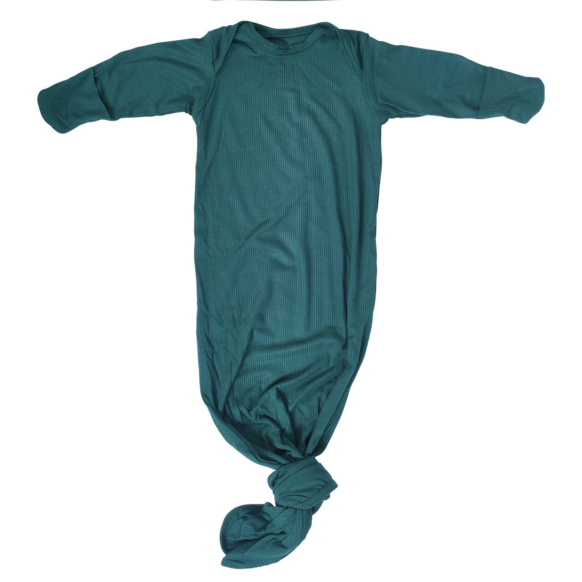 Ribbed Knotted Newborn Baby Gown Sleepwear