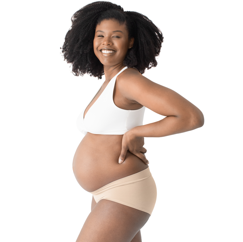 Bamboo Maternity &amp; Postpartum Panties - 2 Pack black &amp; beige