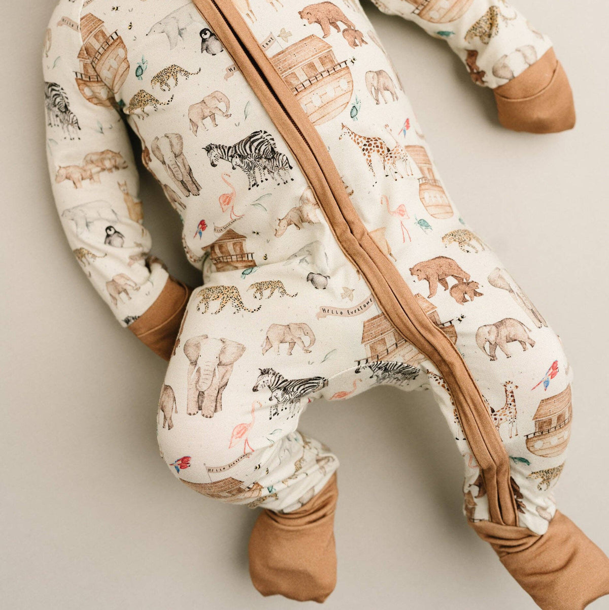 Noah's Ark Double Zip Bamboo Sleeper