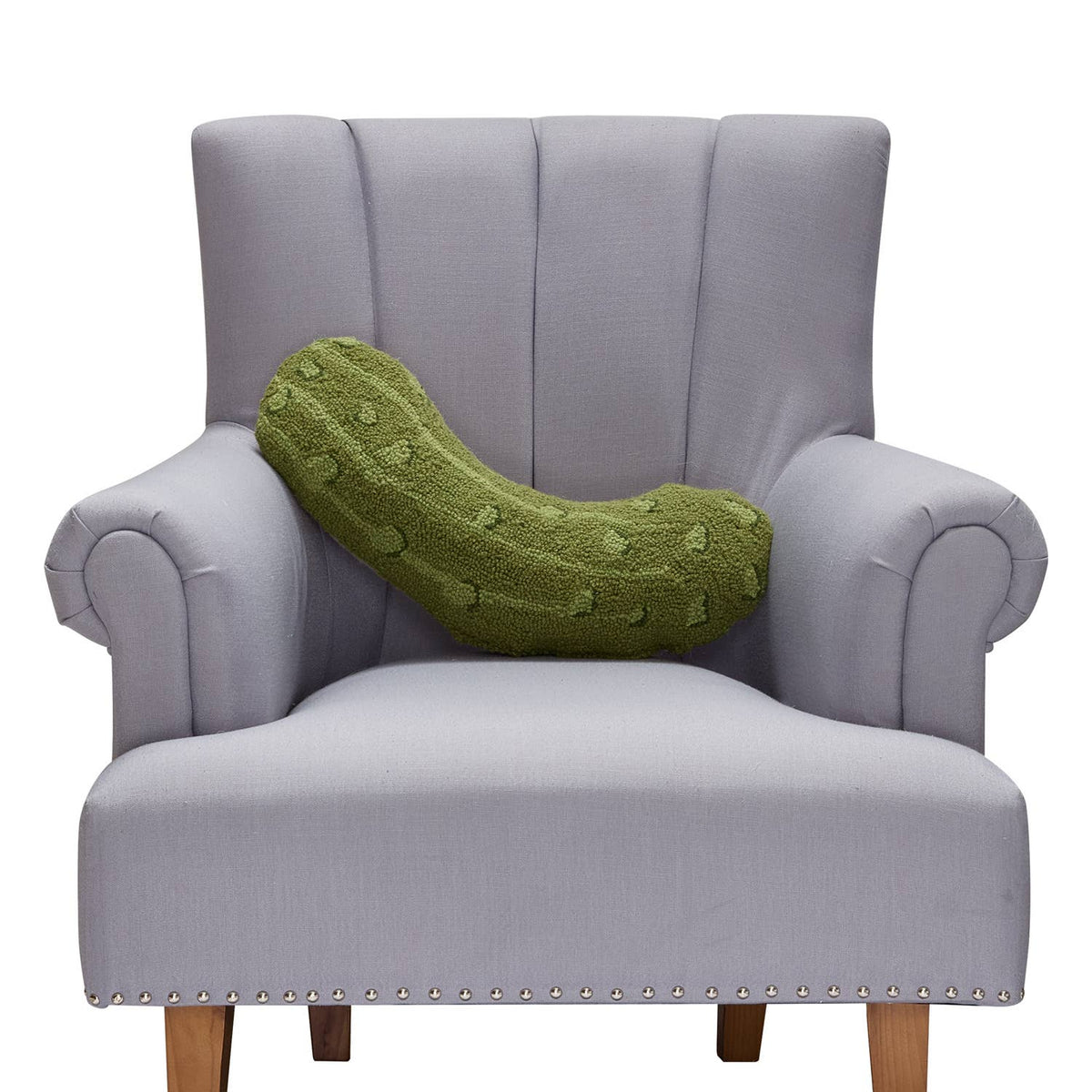 Pickle Shaped Hook Pillow