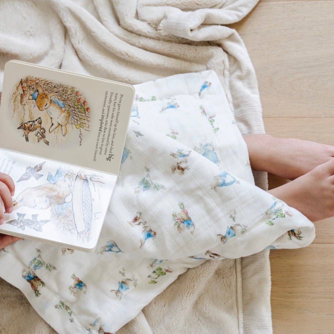 PETER RABBIT™ BAMBOO RAYON MUSLIN/LUSH MINI BLANKETS