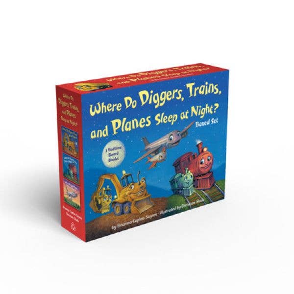 Where Do Diggers 3 Board Books Boxed Set