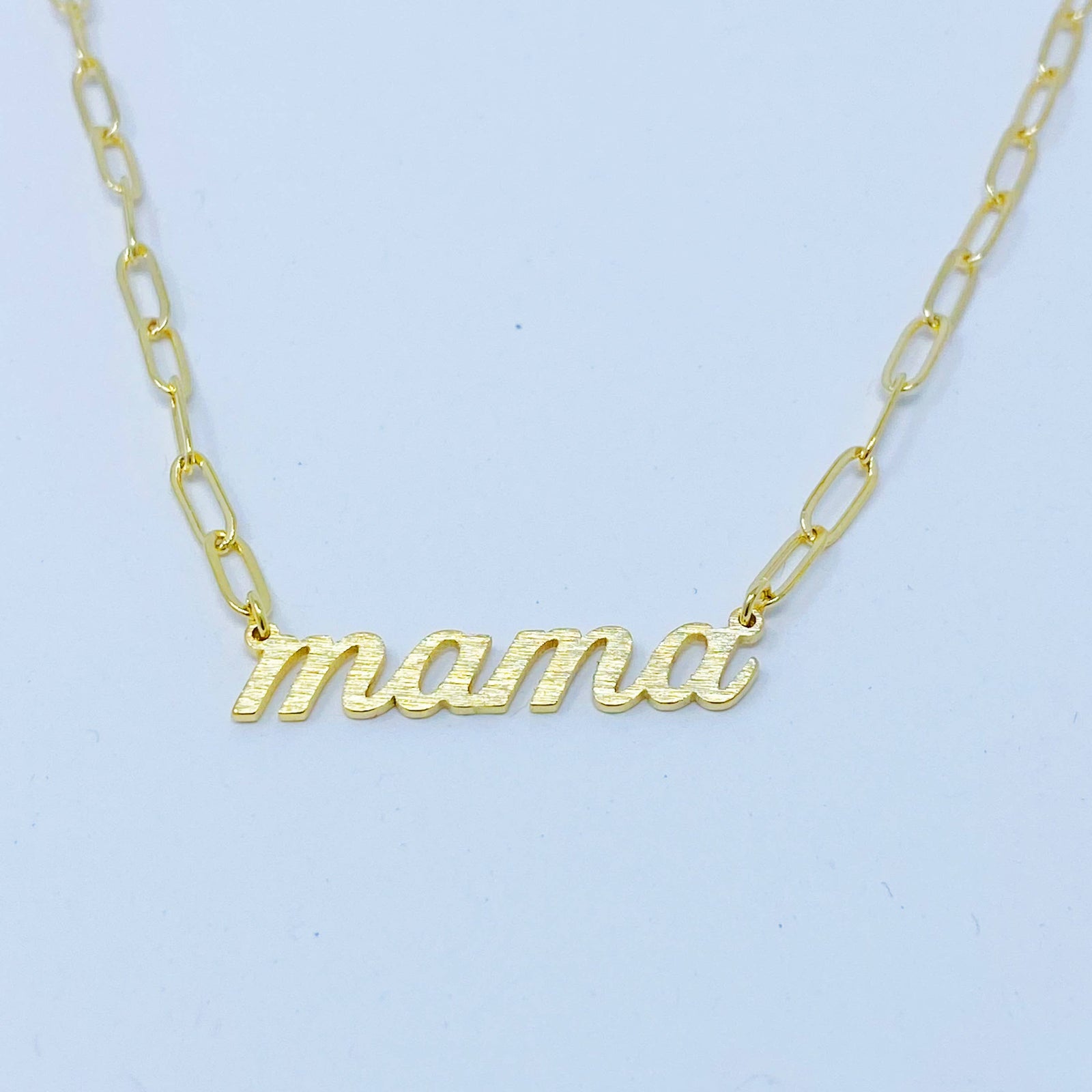 Mama Link Chain Necklace - Baby Dill