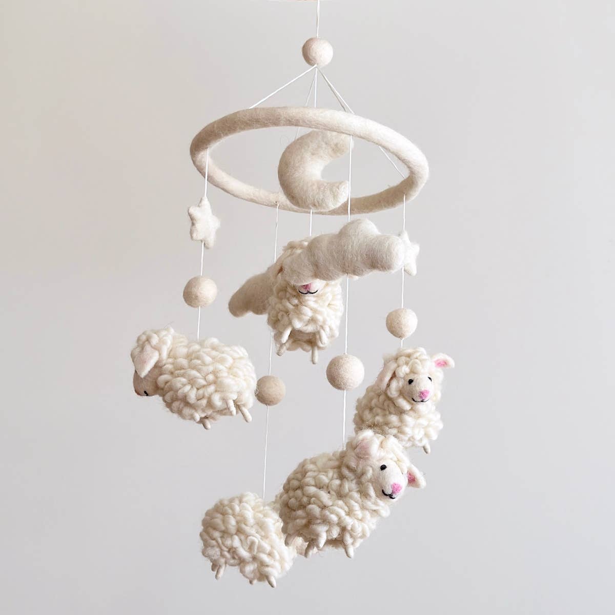 Sheep Baby Crib Mobile