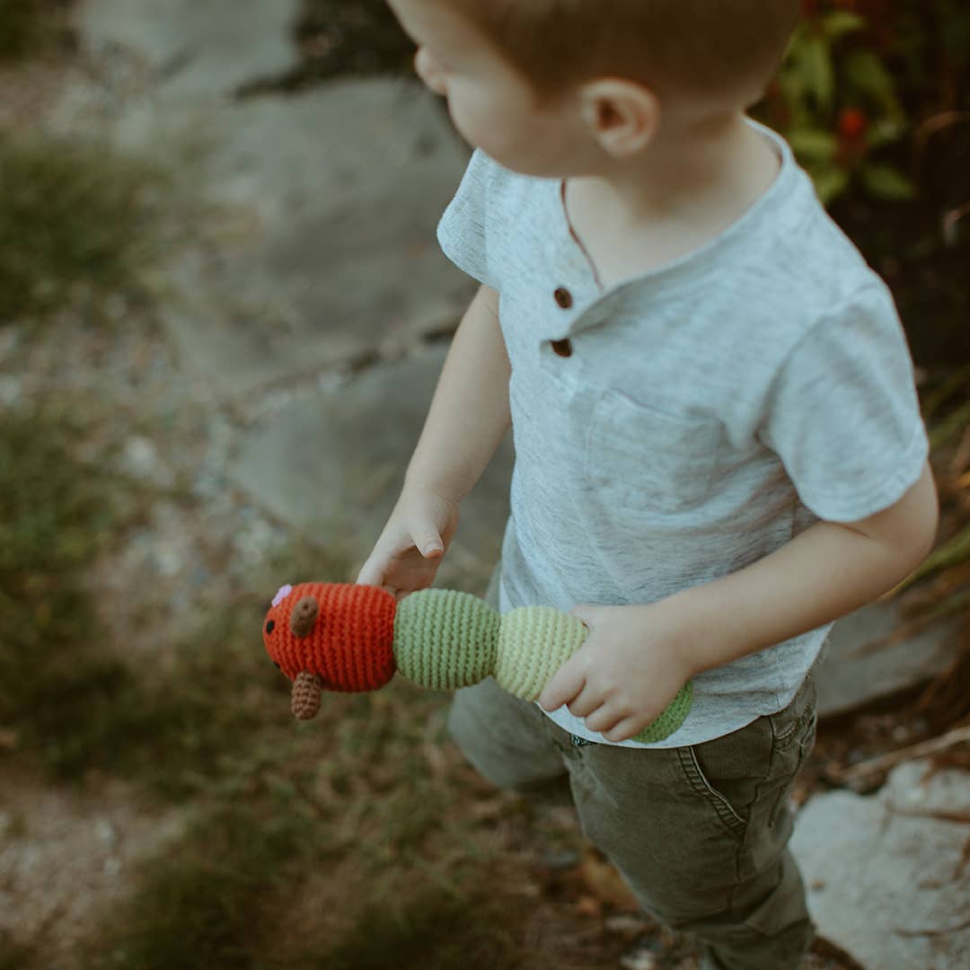 Very Hungry Caterpillar Crochet Rattle - Baby Dill