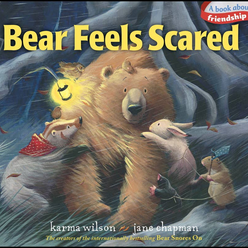 Bear Feels Scared Board Book by Karma Wilson - Baby Dill