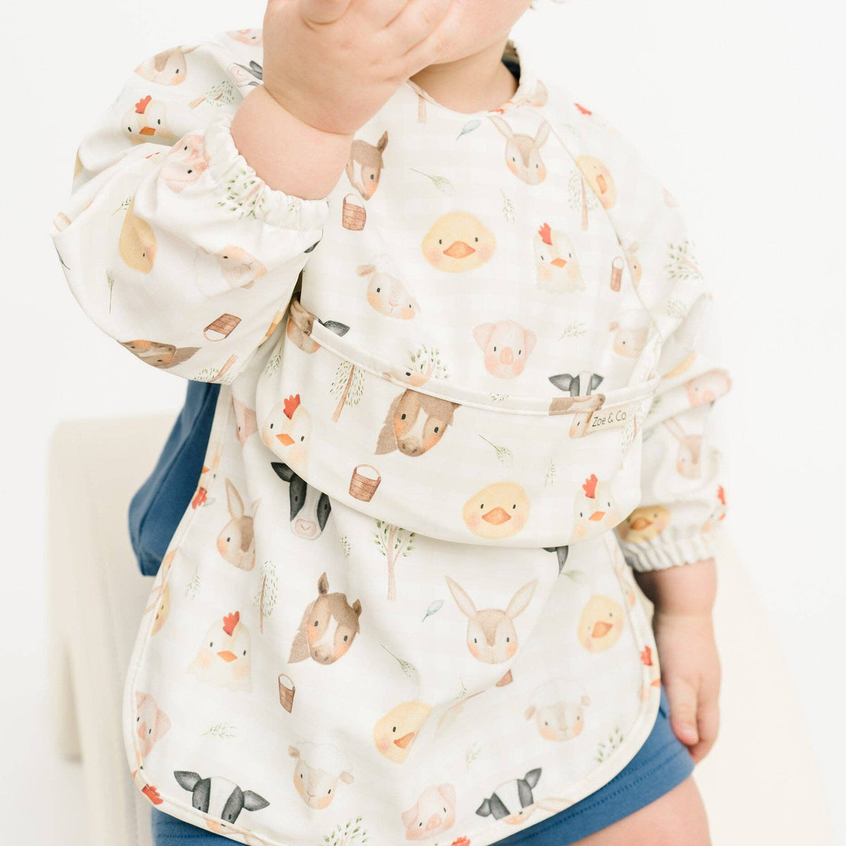 Farm Friends Long Sleeve Bib