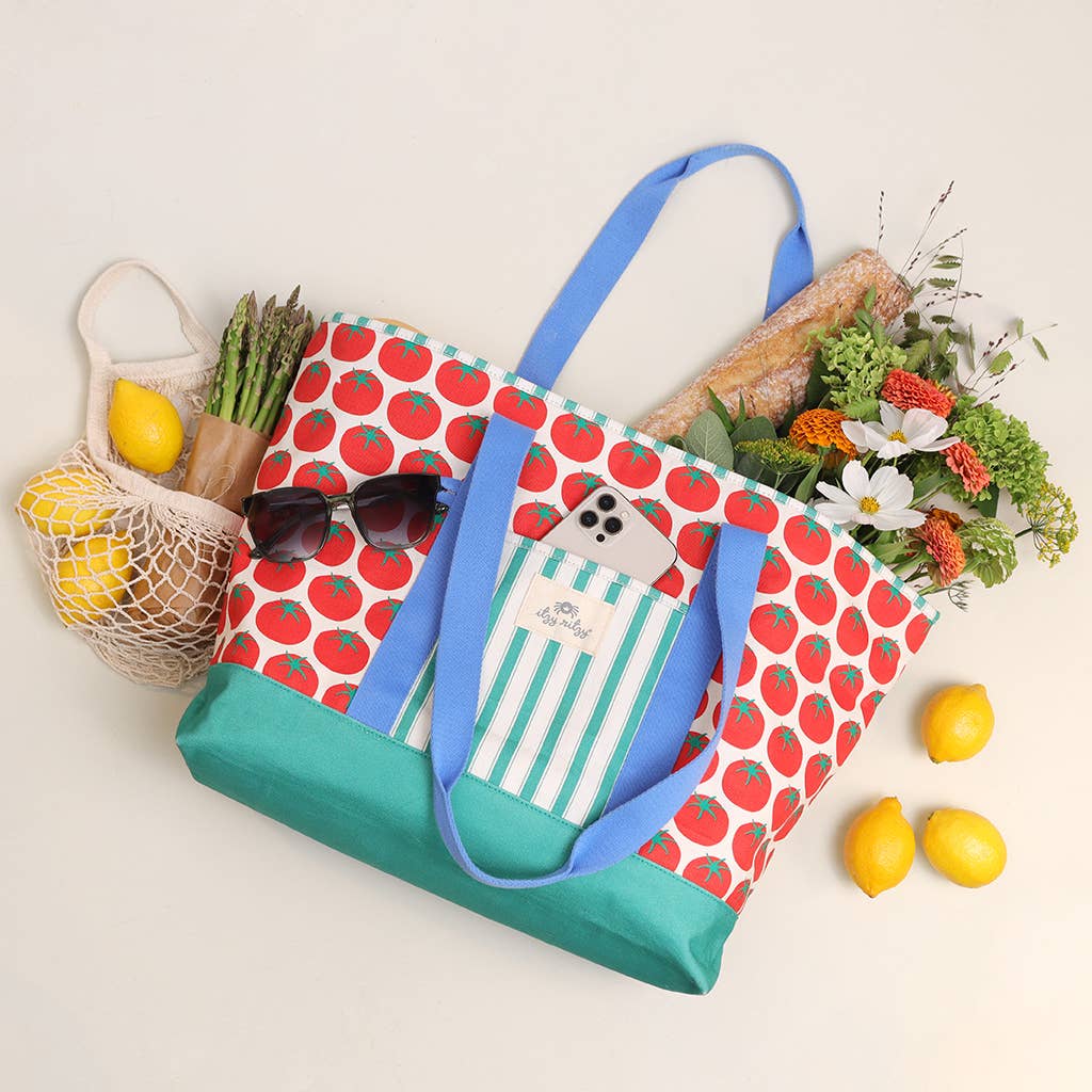 Itzy Ritzy - Itzy Explorer™ Canvas Tote Bag - Baby Dill