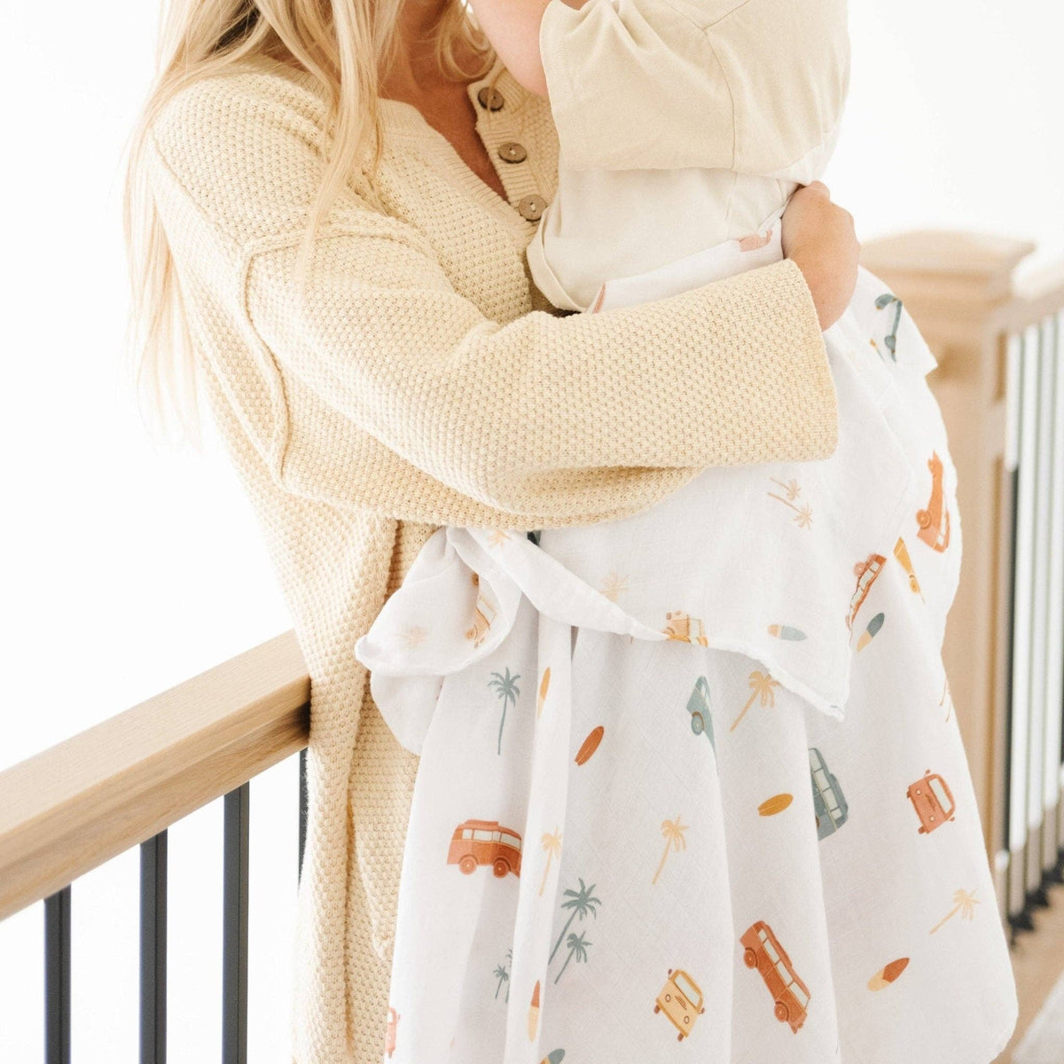 Bamboo Muslin Rayon Swaddle - Baby Dill