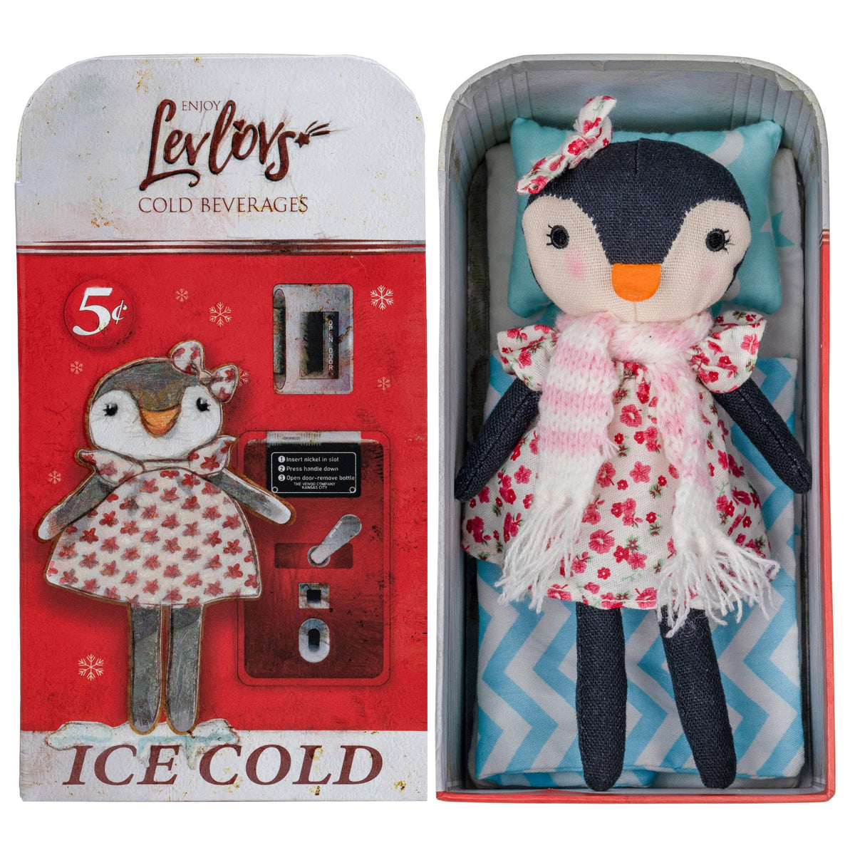 Penguin Girl Matchbox Toy