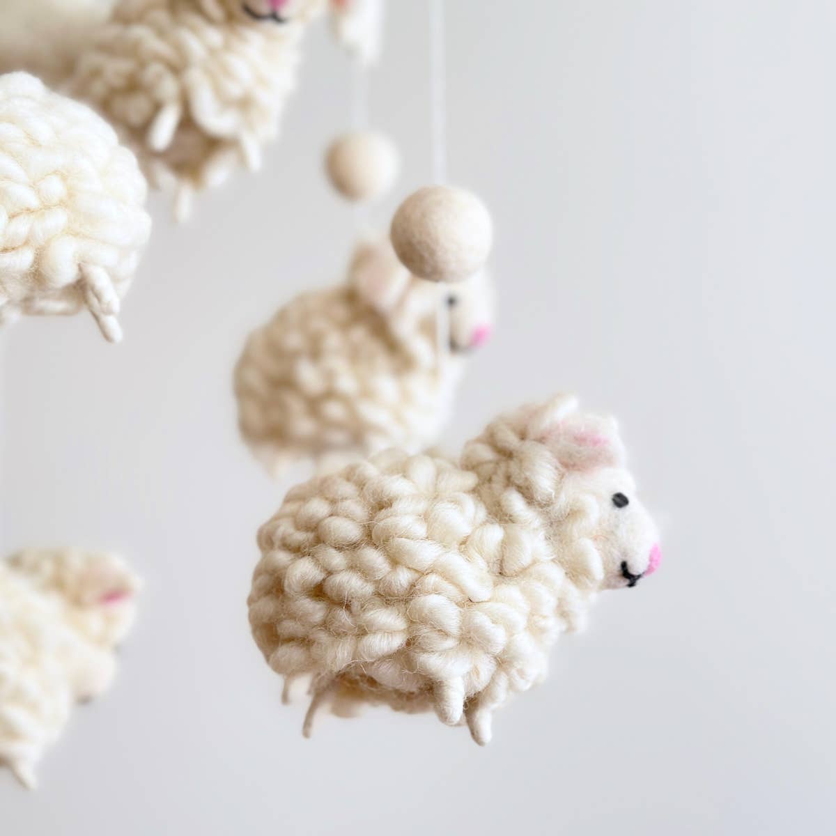 Sheep Baby Crib Mobile
