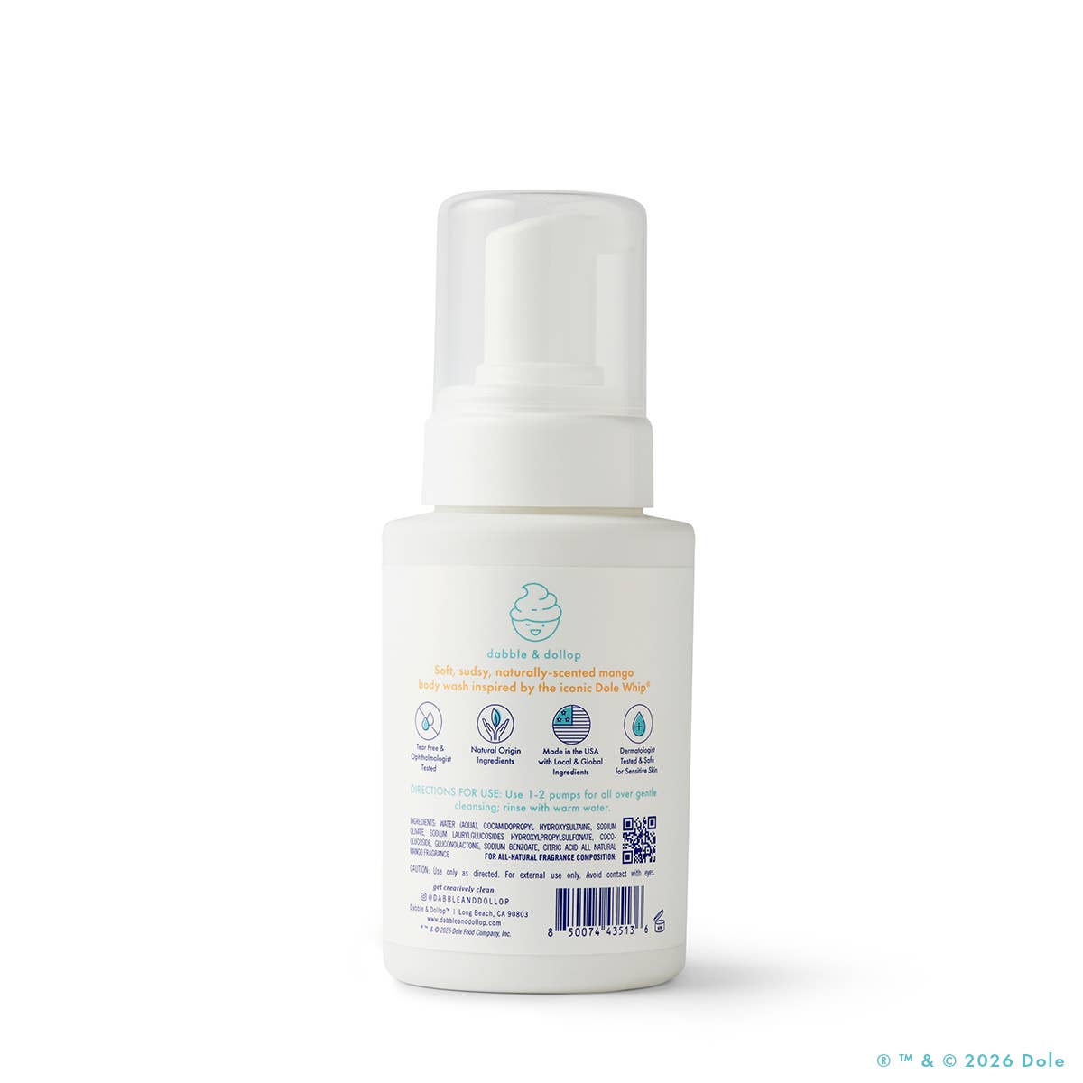 Dabble & Dollop® - Dole Whip® Mango Foaming Body Wash - Baby Dill