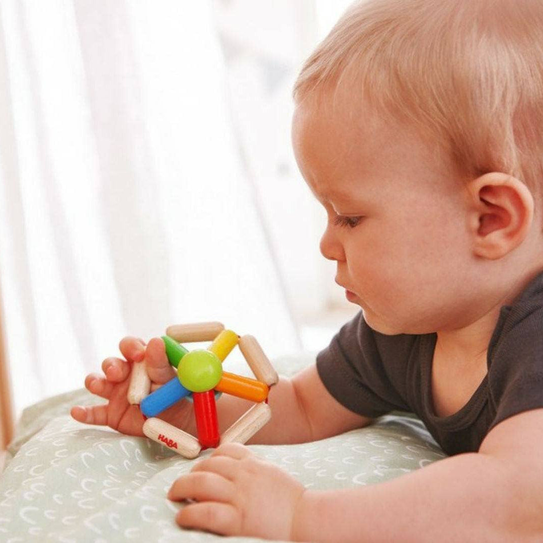 Color Carousel Wooden Baby Rattle - Baby Dill
