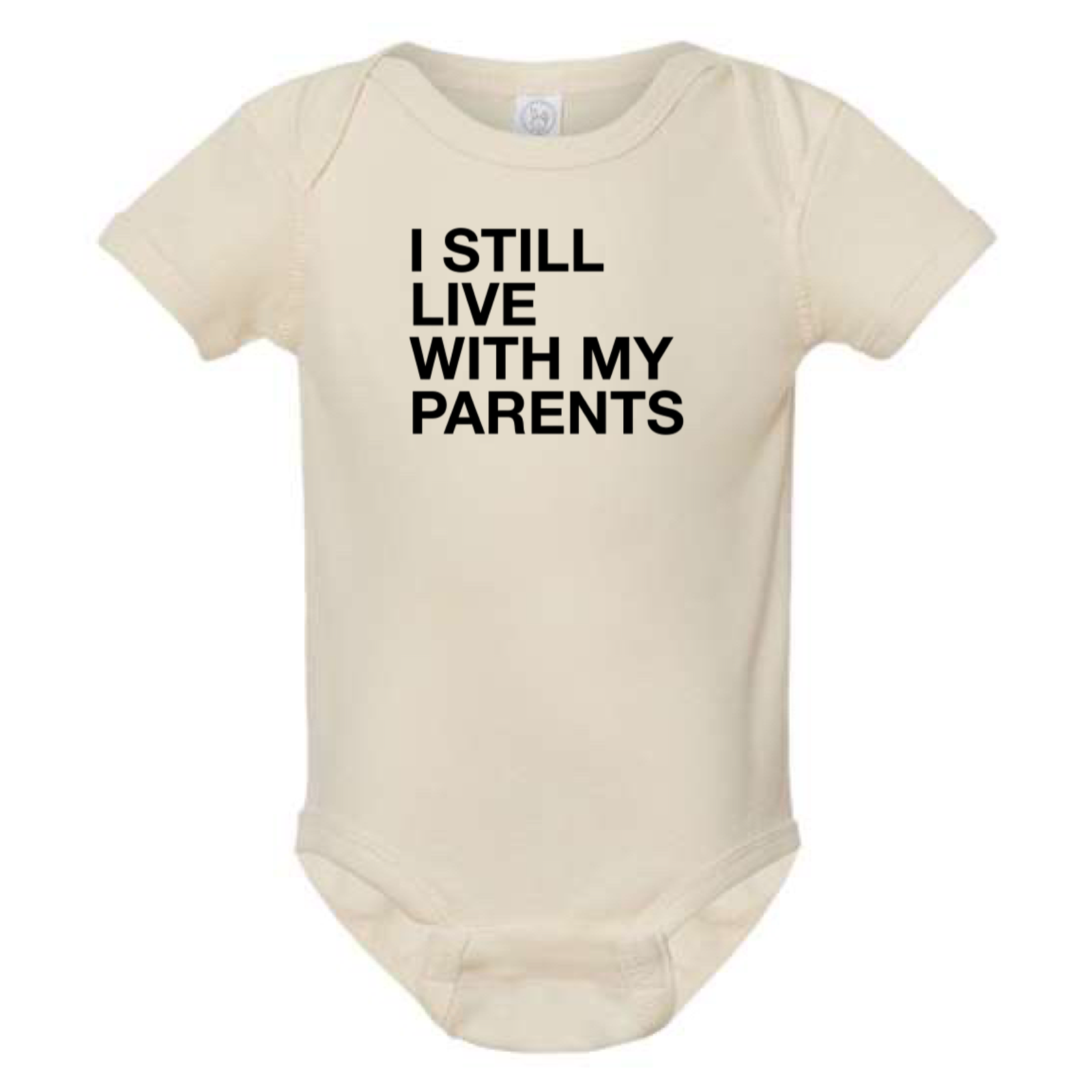 I Still Live With My Parents Onesie - Baby Dill
